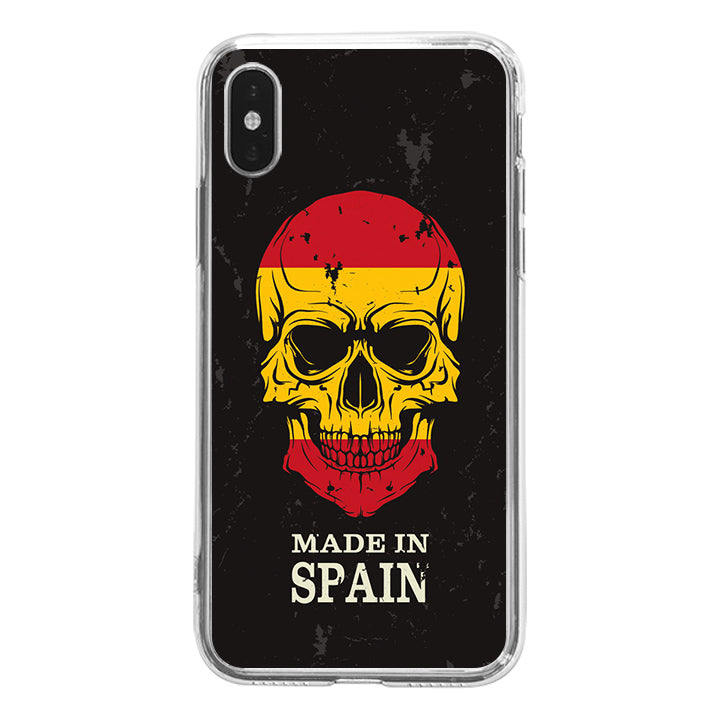 Skull With Spain Flag